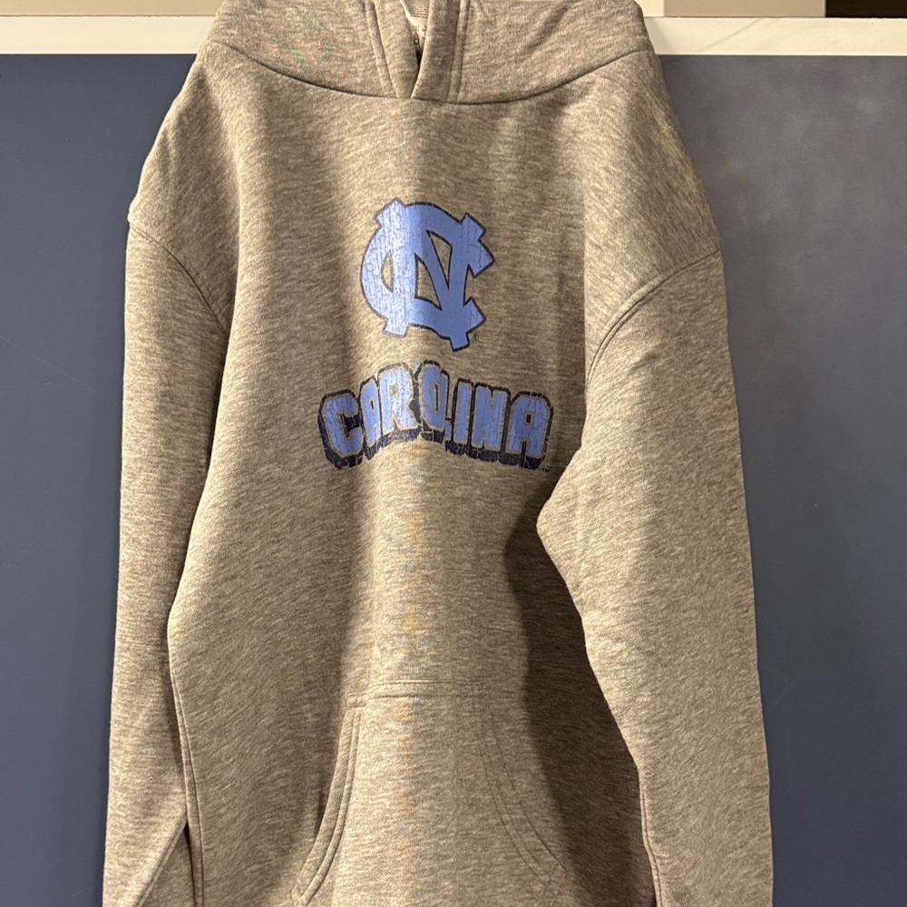 Brand New with tags UNC Gray Hoodie with Blue Logo